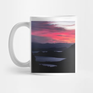 Sky Bright with Pink Red Color Before Sunrise Mug